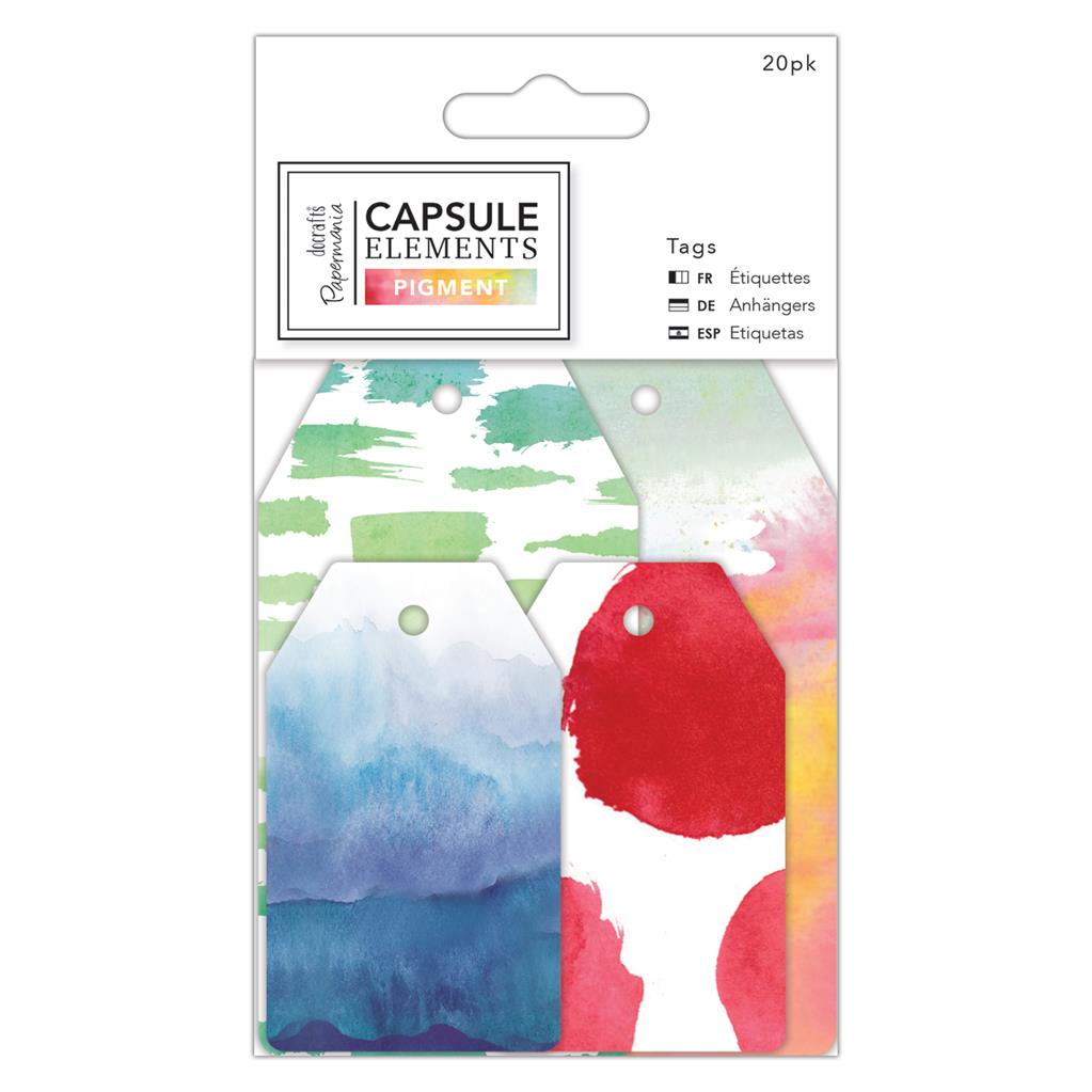 Papermania Capsule Elements Pigments Tags (20pk)