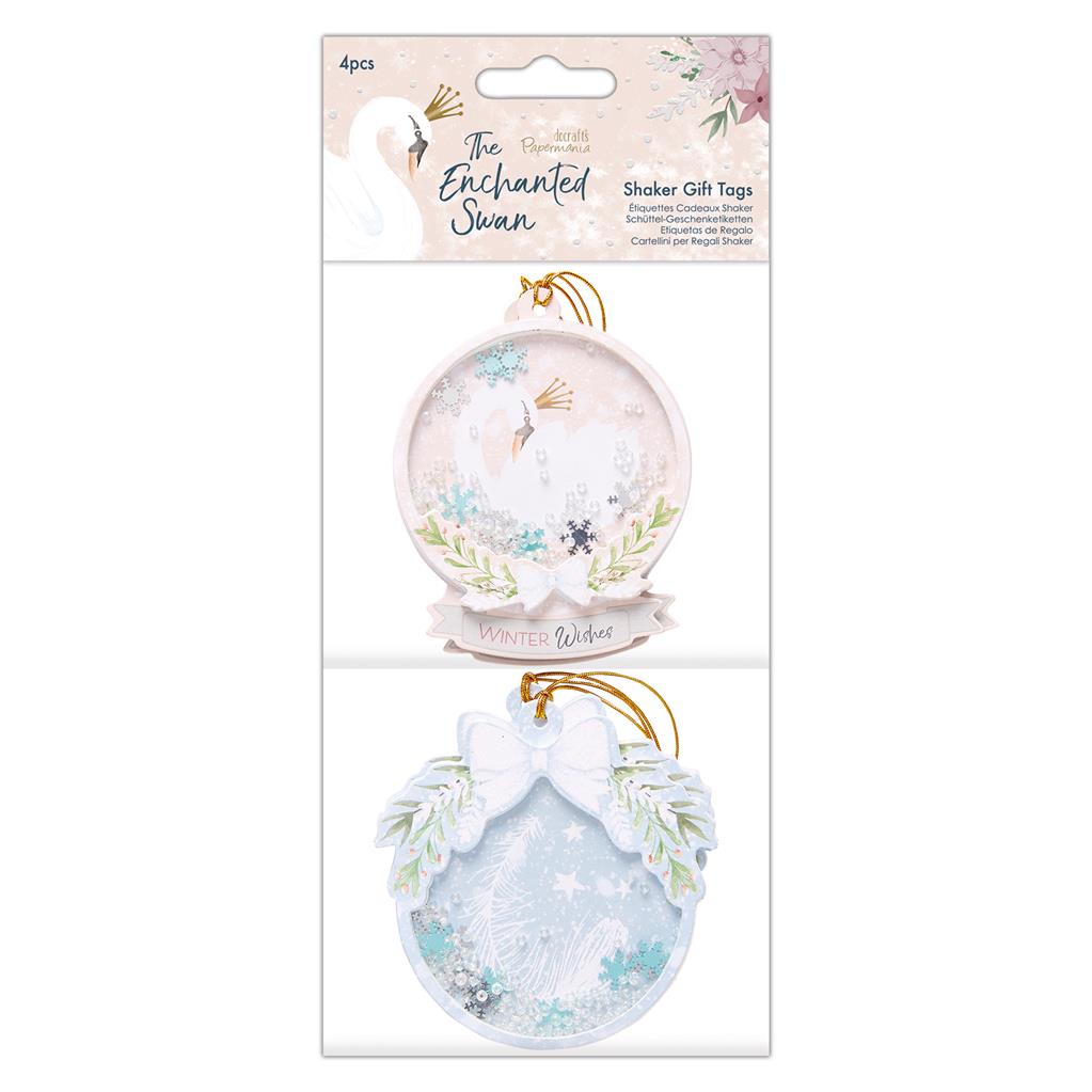 Papermania The Enchanted Swan Shaker Gift Tags (4pcs)