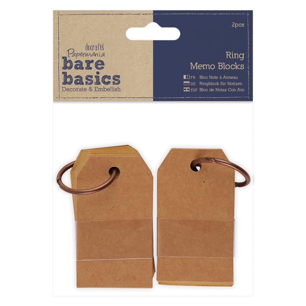 Bare Basics Ring Memo Blocks (2pk)