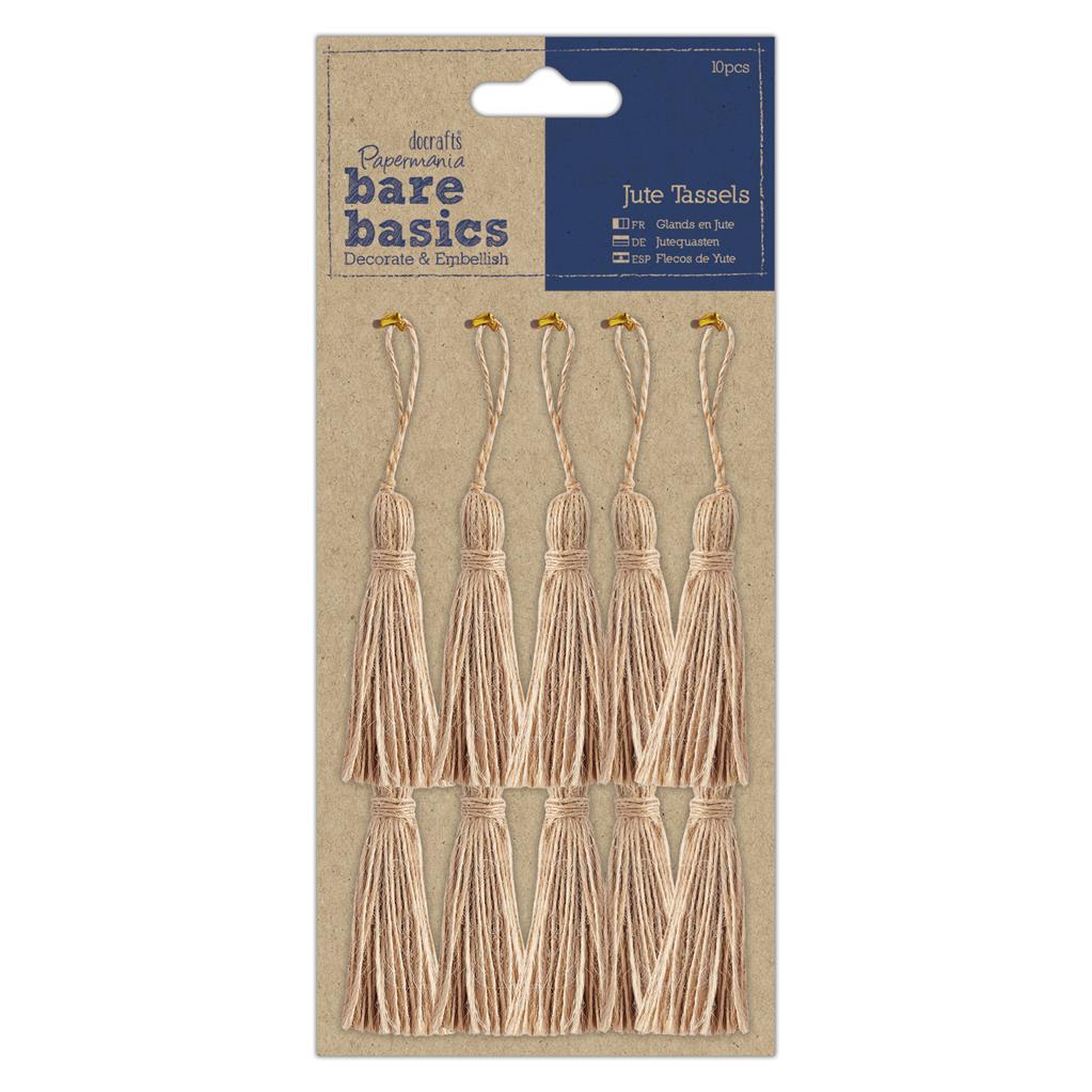 Bare Basics Jute Tassels (10pc)