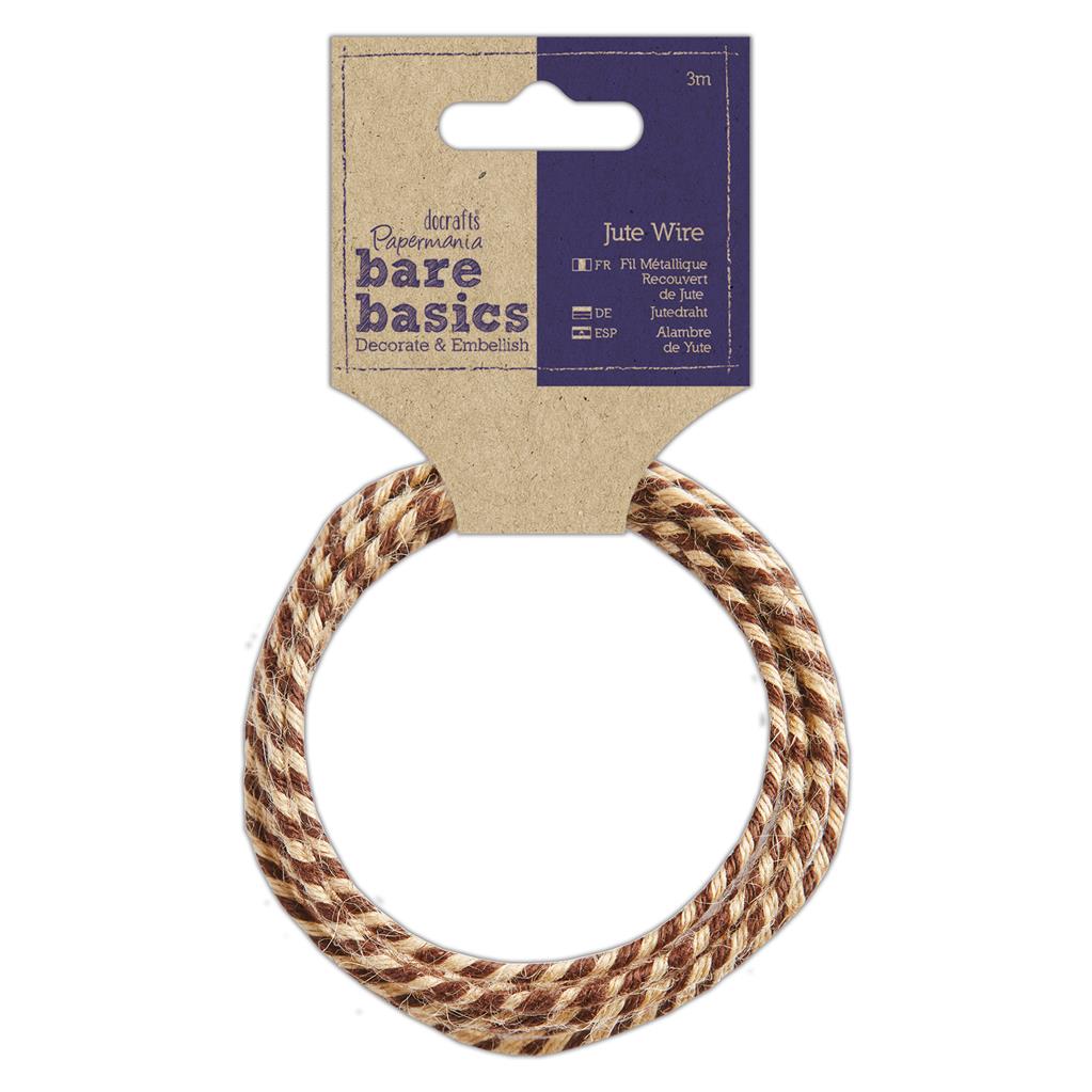 Bare Basics Jute Wire - Two Tone 3m