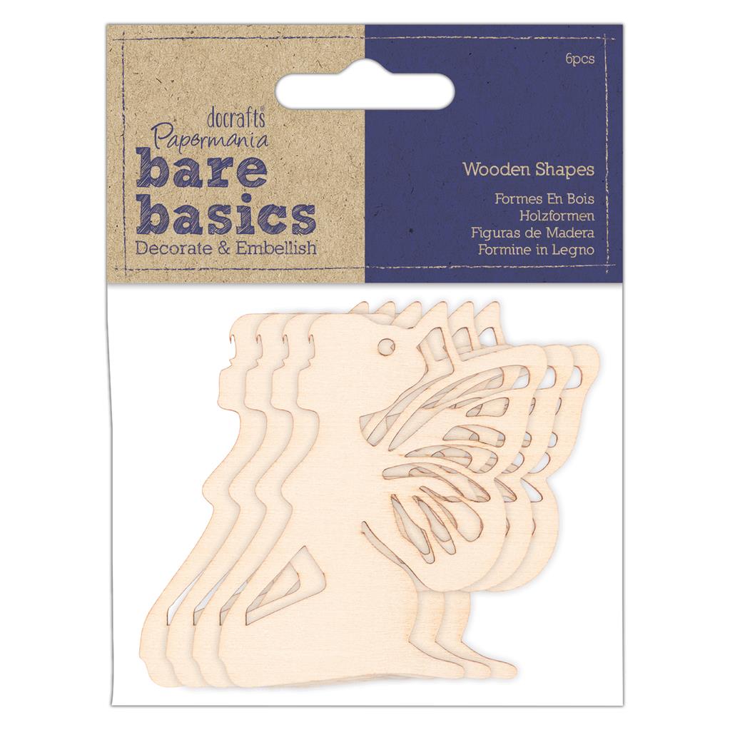 Bare Basics Wooden Shapes - Fairy (6pc)