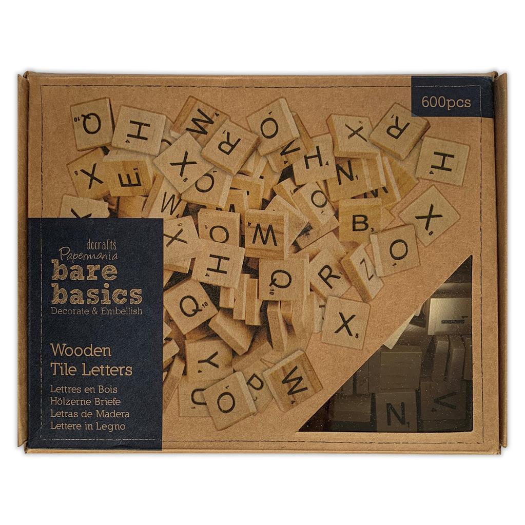 Bare Basics Wooden Tile Letters (600pc)