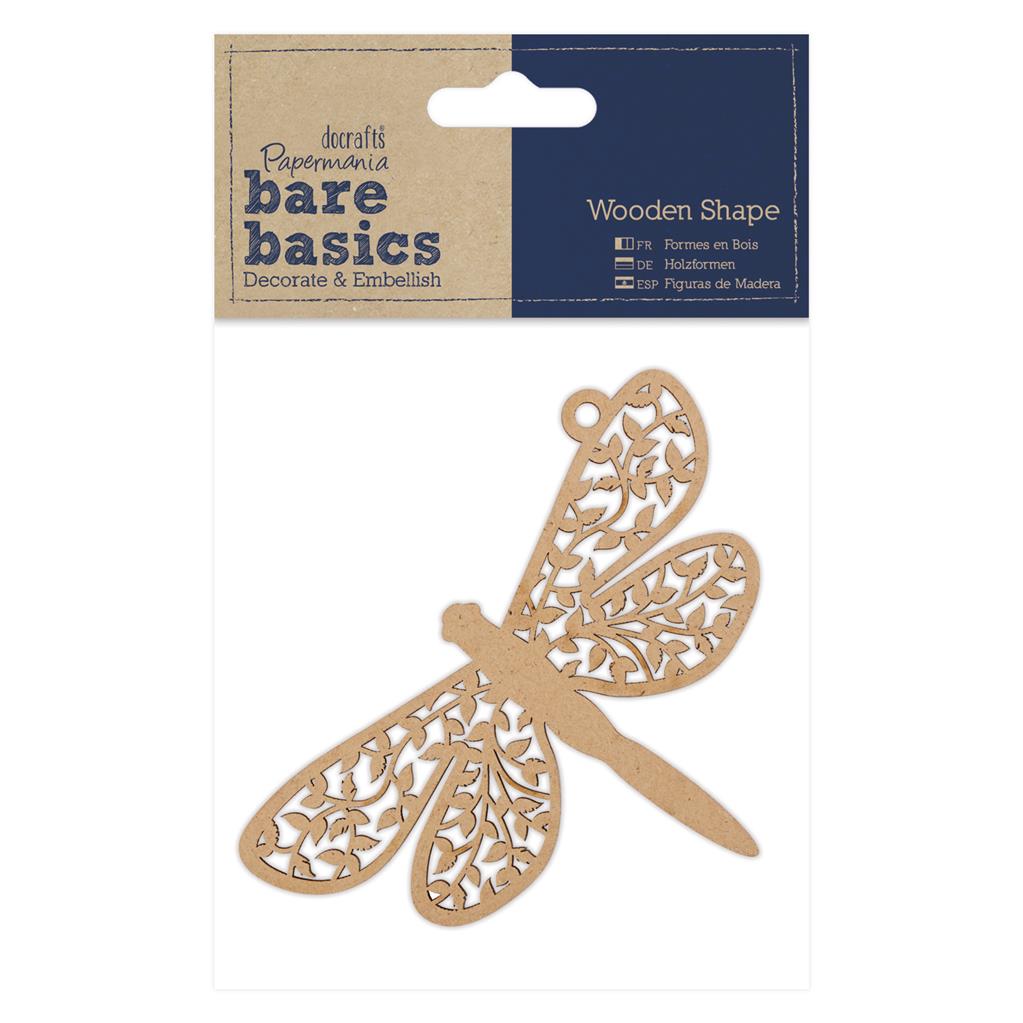 Bare Basics Wooden Shapes - Dragonfly (Single)