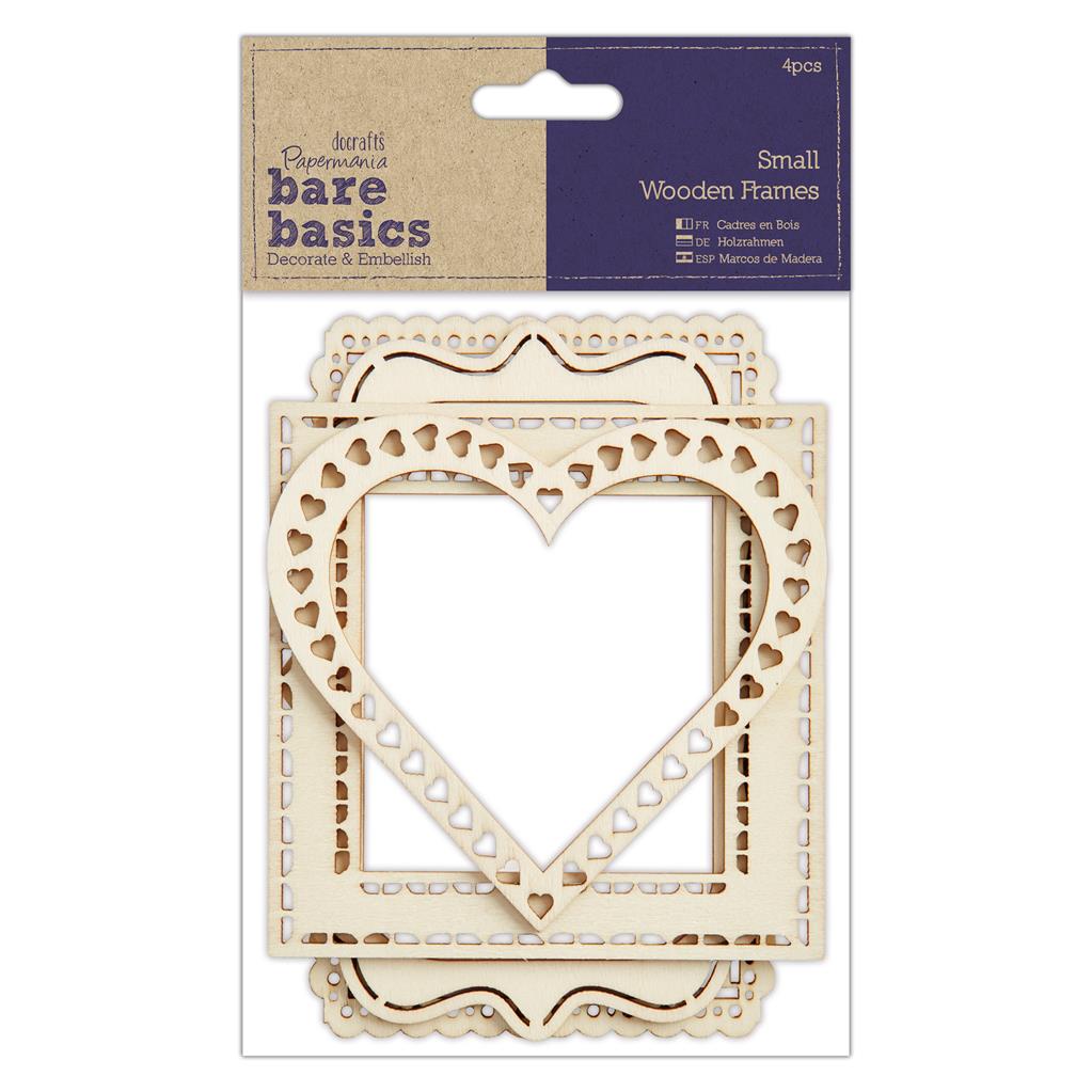 Bare Basics Wooden Frames - Small (4pc)