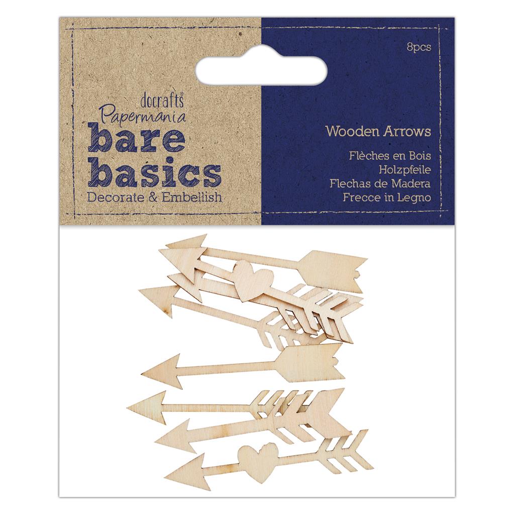 Bare Basics Wooden Arrows (8pk)