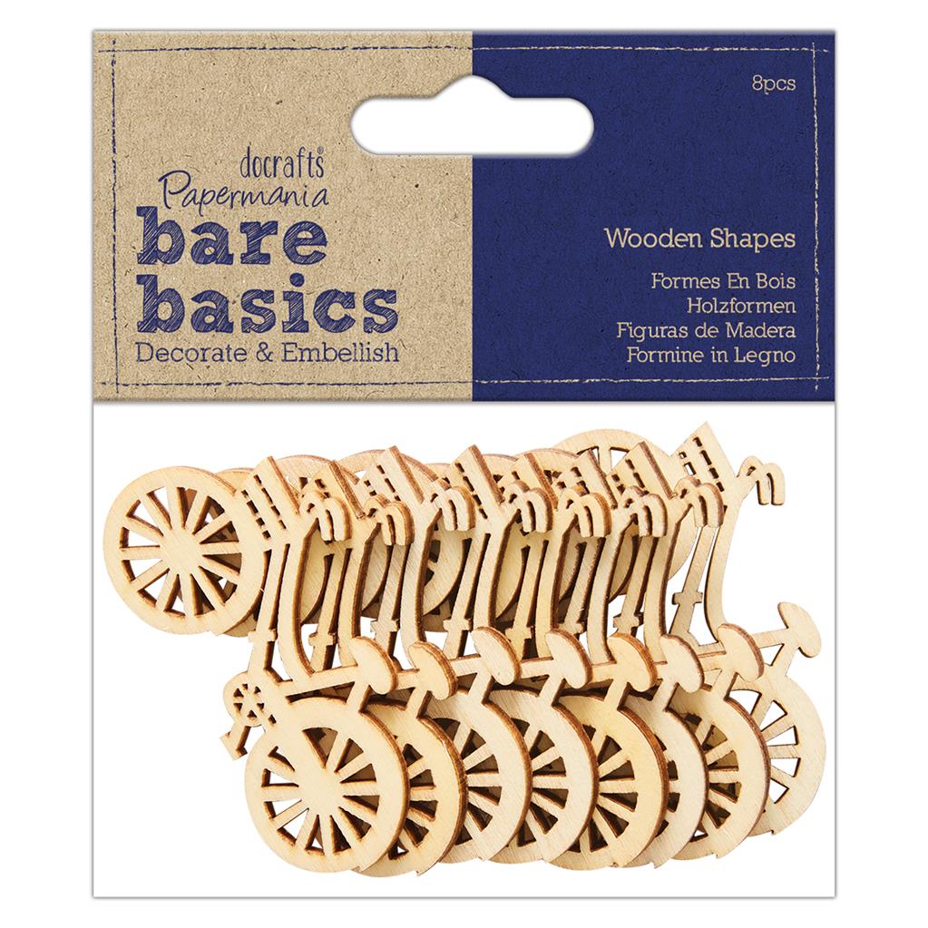 Bare Basics Wooden Shapes - Bicycle (8pc)