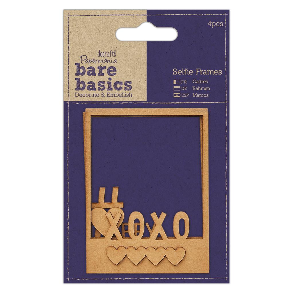 Bare Basics Selfie Frames - Love (4pk)