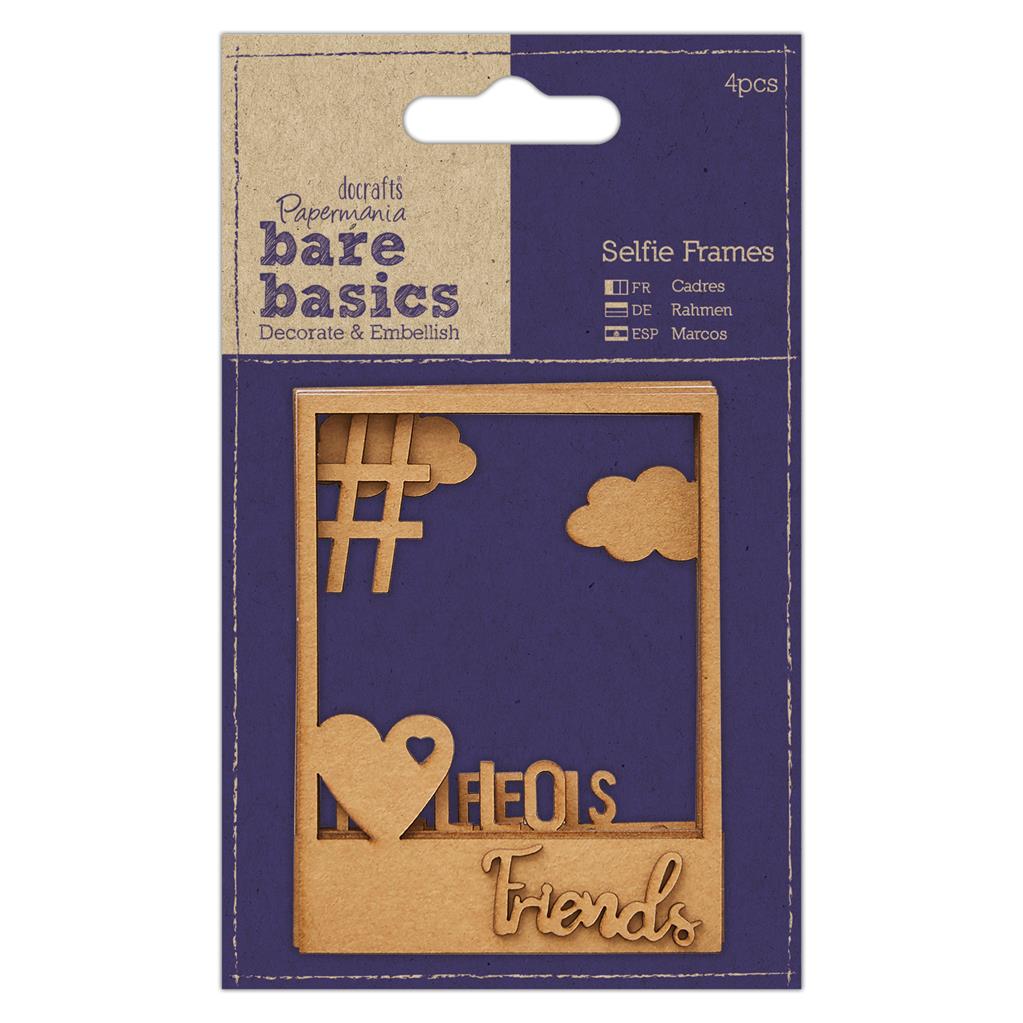 Bare Basics Selfie Frames - Friendship (4pk)