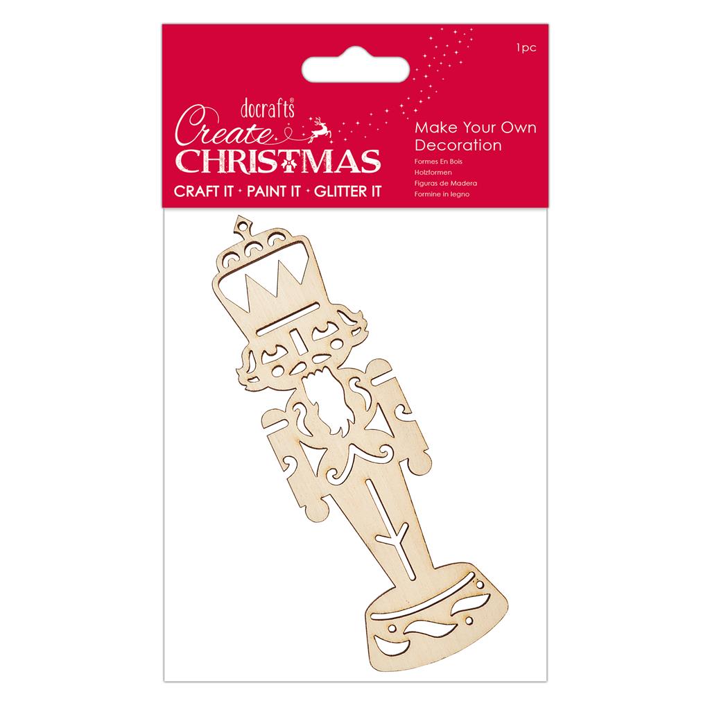 Create Christmas Make Your Own Decorations - Nutcracker (4pk)