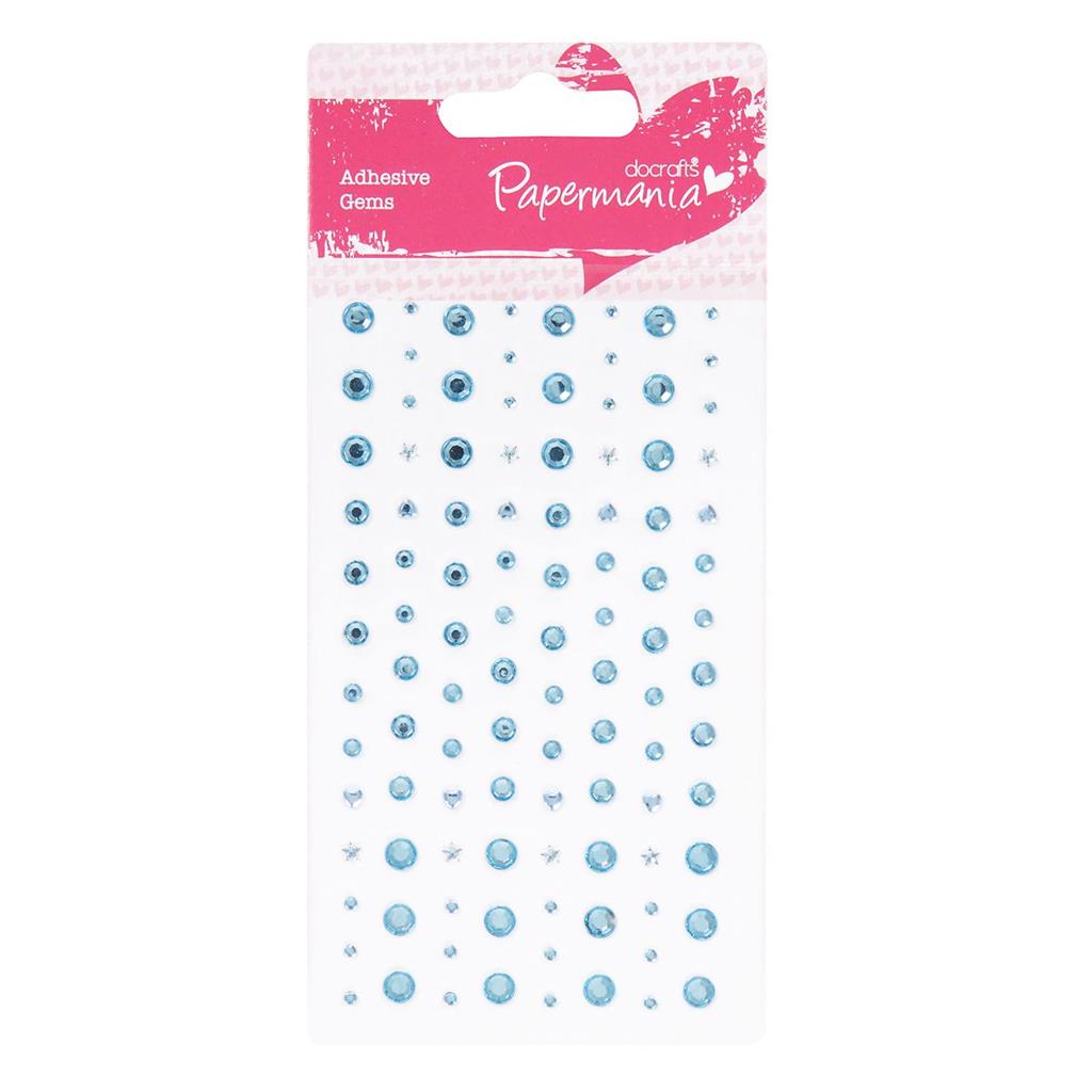 Papermania Adhesive Stones Pale Blue (104pk)