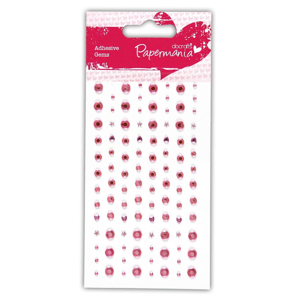 Papermania Adhesive Stones Pale Pink (104pk)