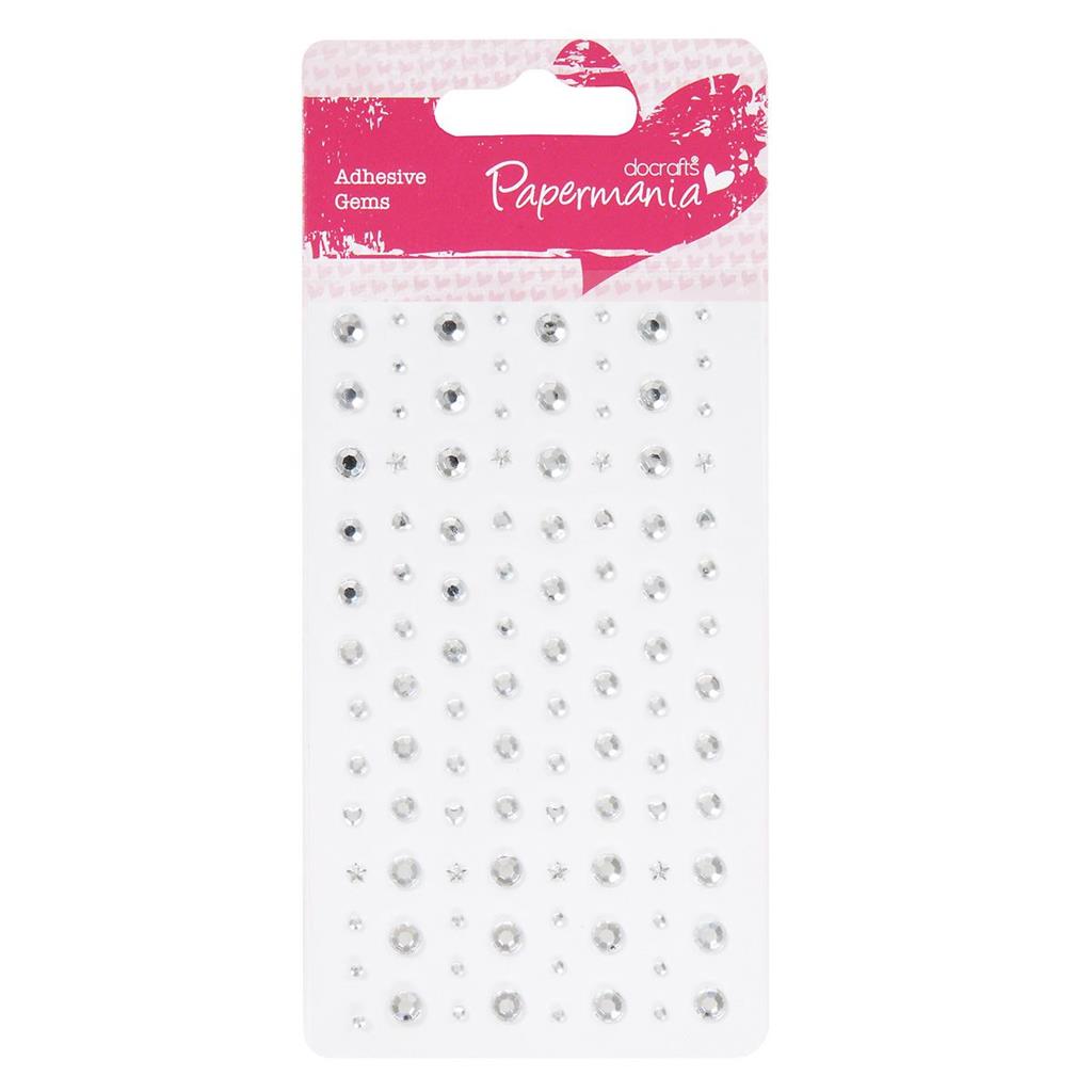 Papermania Adhesive Stones - Silver (104pk)