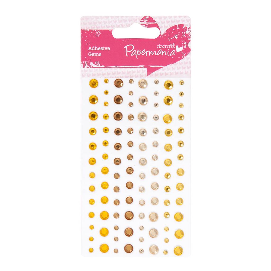 Papermania Adhesive Stones - Capsule Sunshine (104pk)