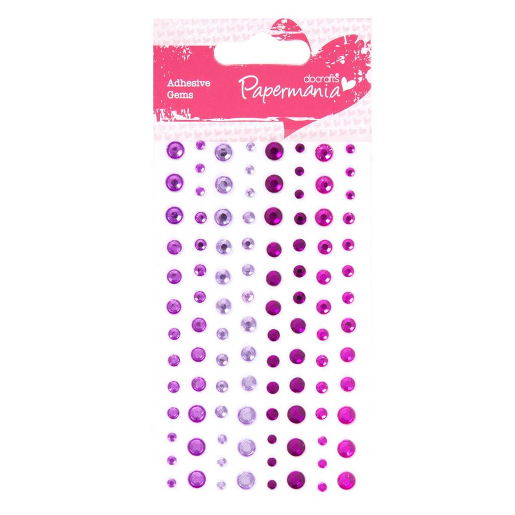 Papermania Adhesive Stones - Capsule Heather (104pk)