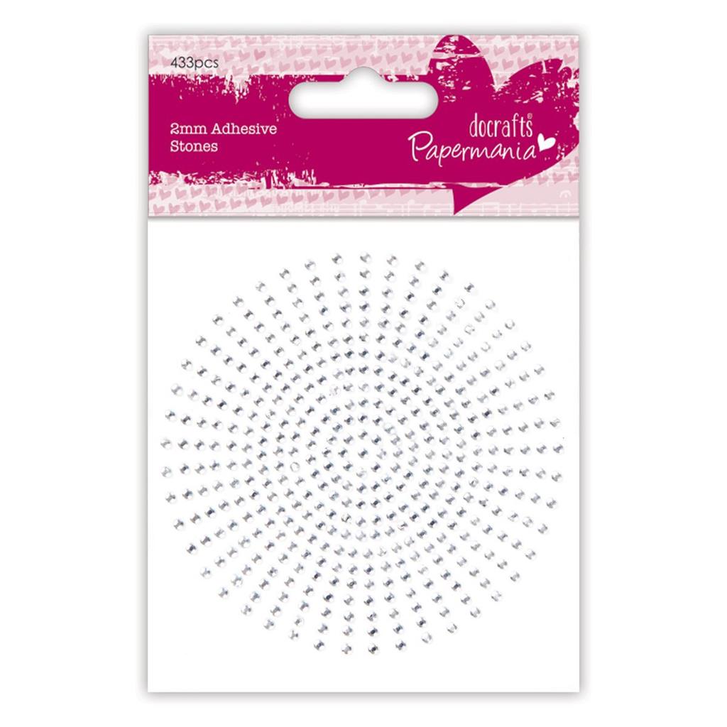 Papermania Adhesive Stones 2mm - Silver (424pk)