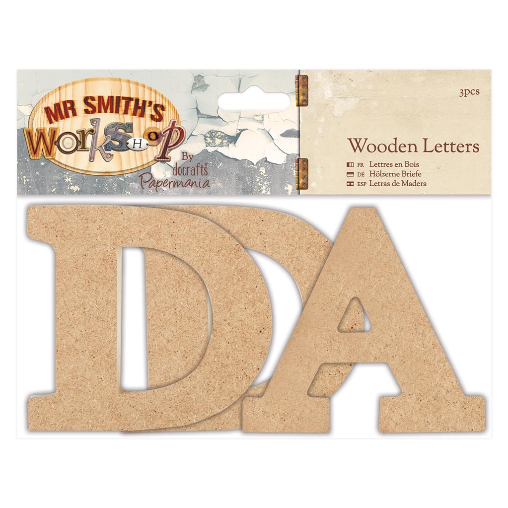 Papermania Mr Smith's Workshop Wooden Letters - DAD