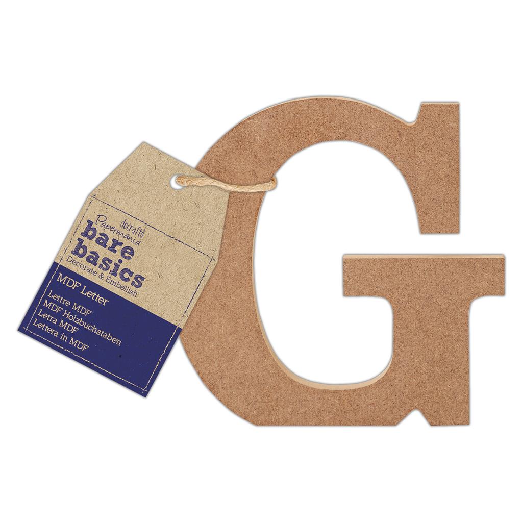 Bare Basics MDF Letter 10cm 'G' (Single)