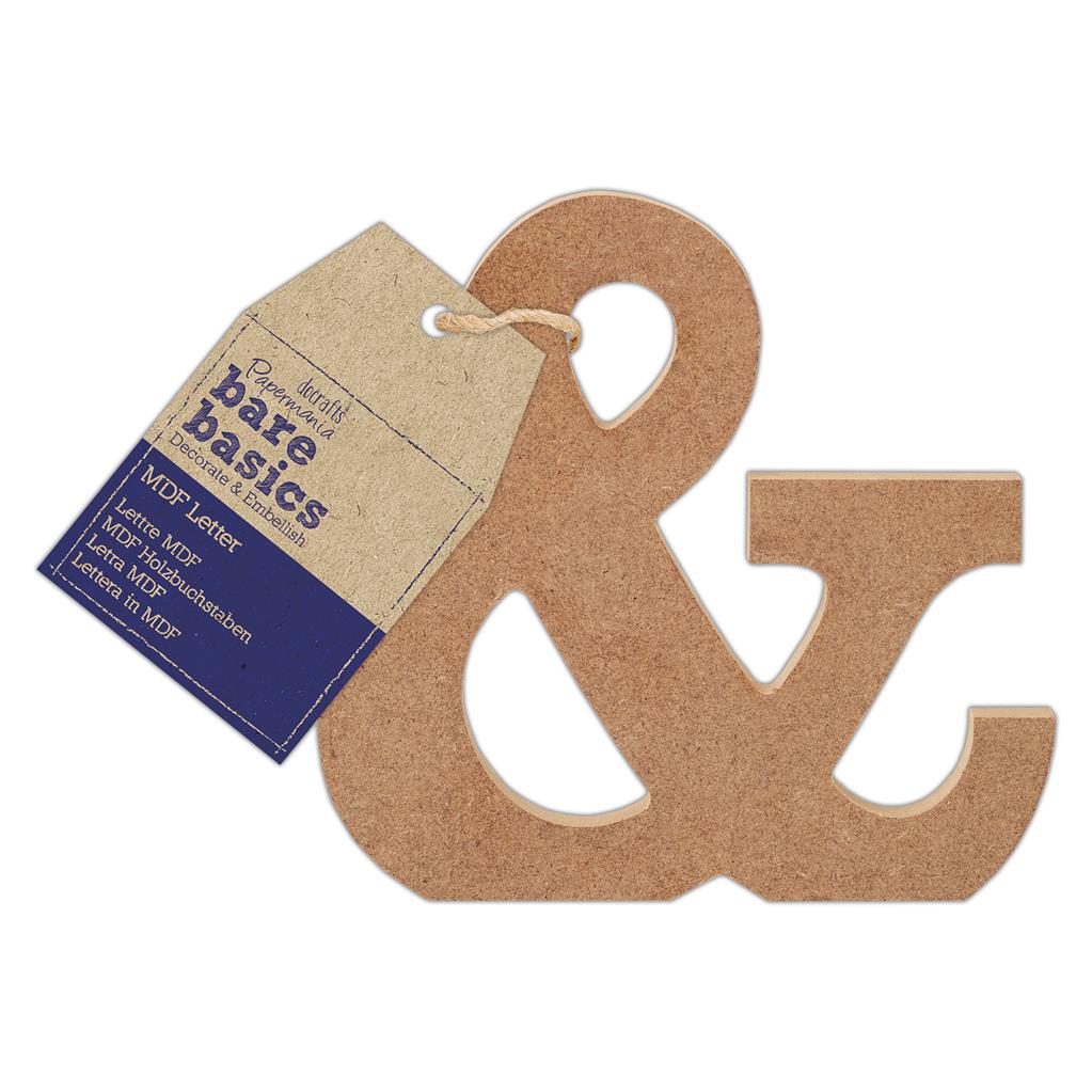 Bare Basics MDF Letter 10cm '&' (Single)