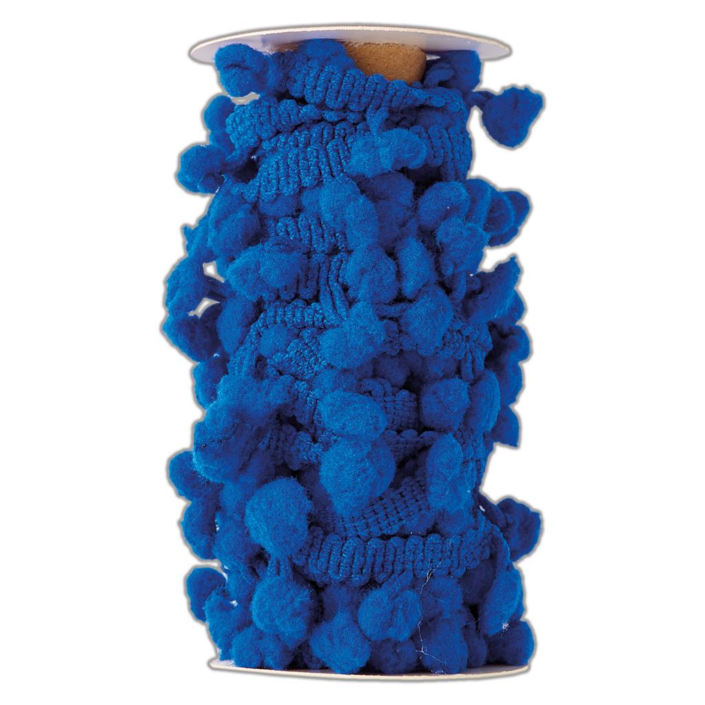 Create Christmas Pom Pom Trim 3m - Navy Blue