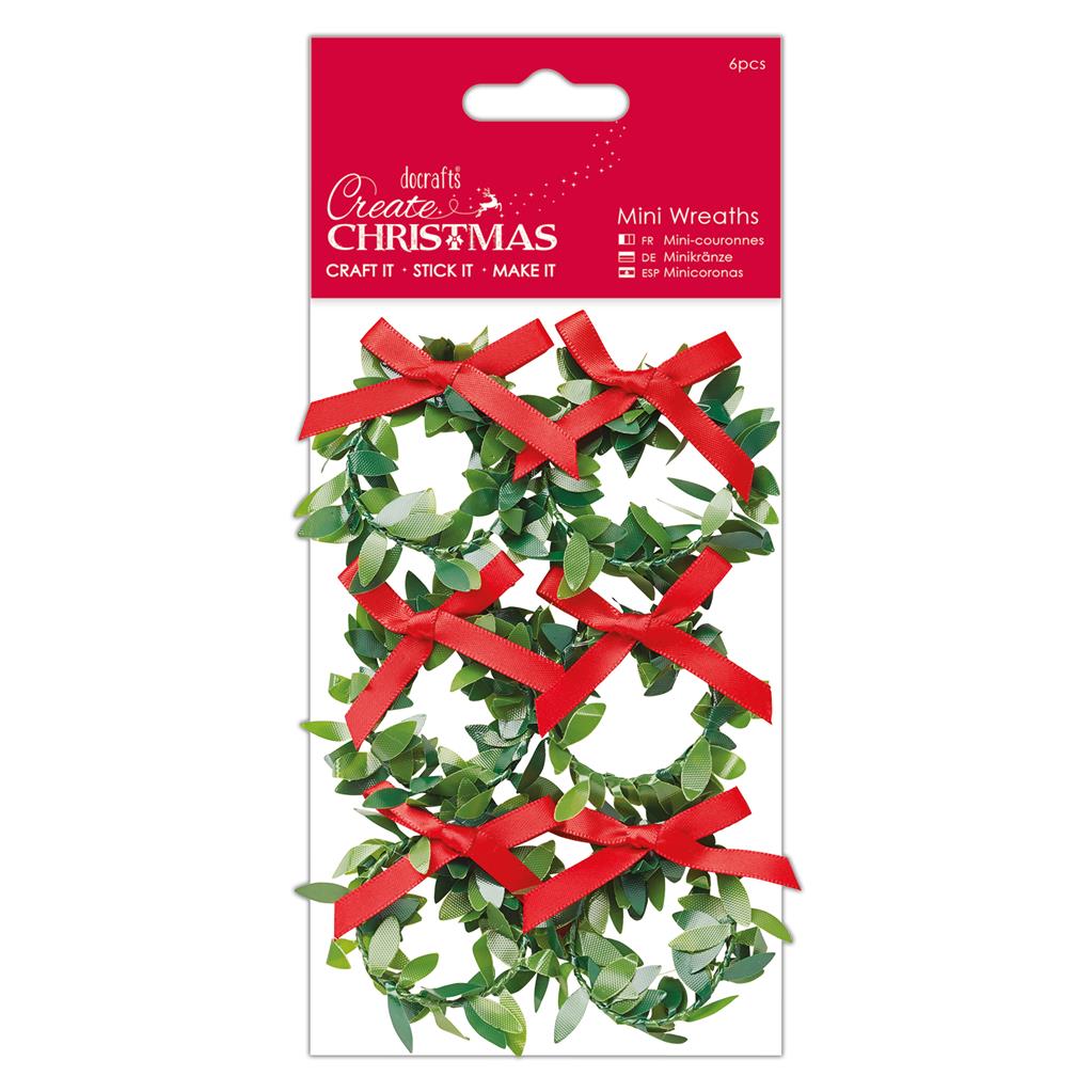 Create Christmas Mini Wreaths (6pk)