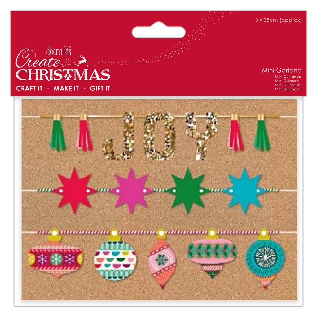 Create Christmas Mini Garland - Joy