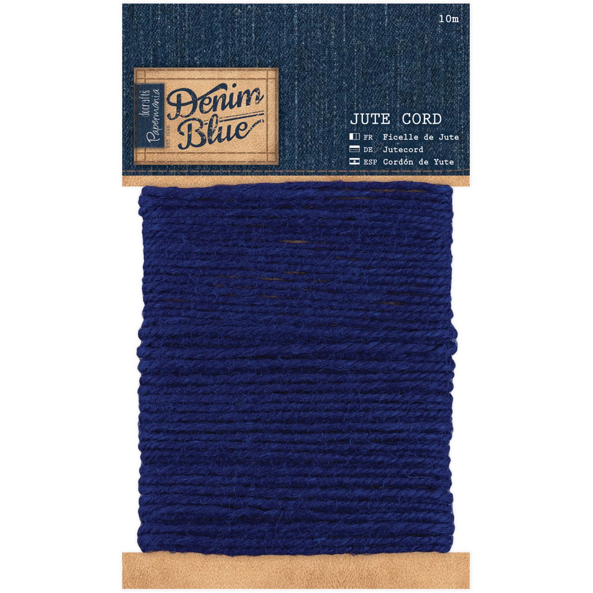 Papermania Denim Blue Jute Cord 10m