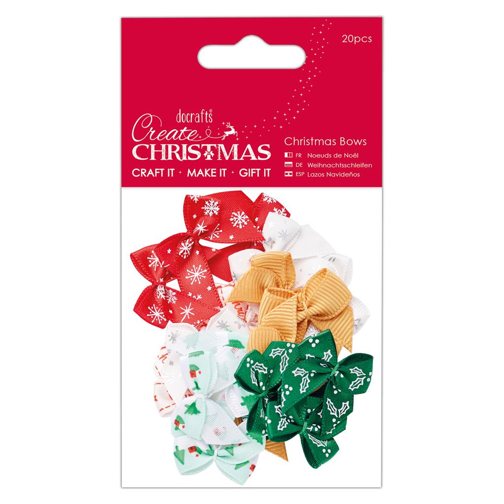 Create Christmas Assorted Bows (20pk)