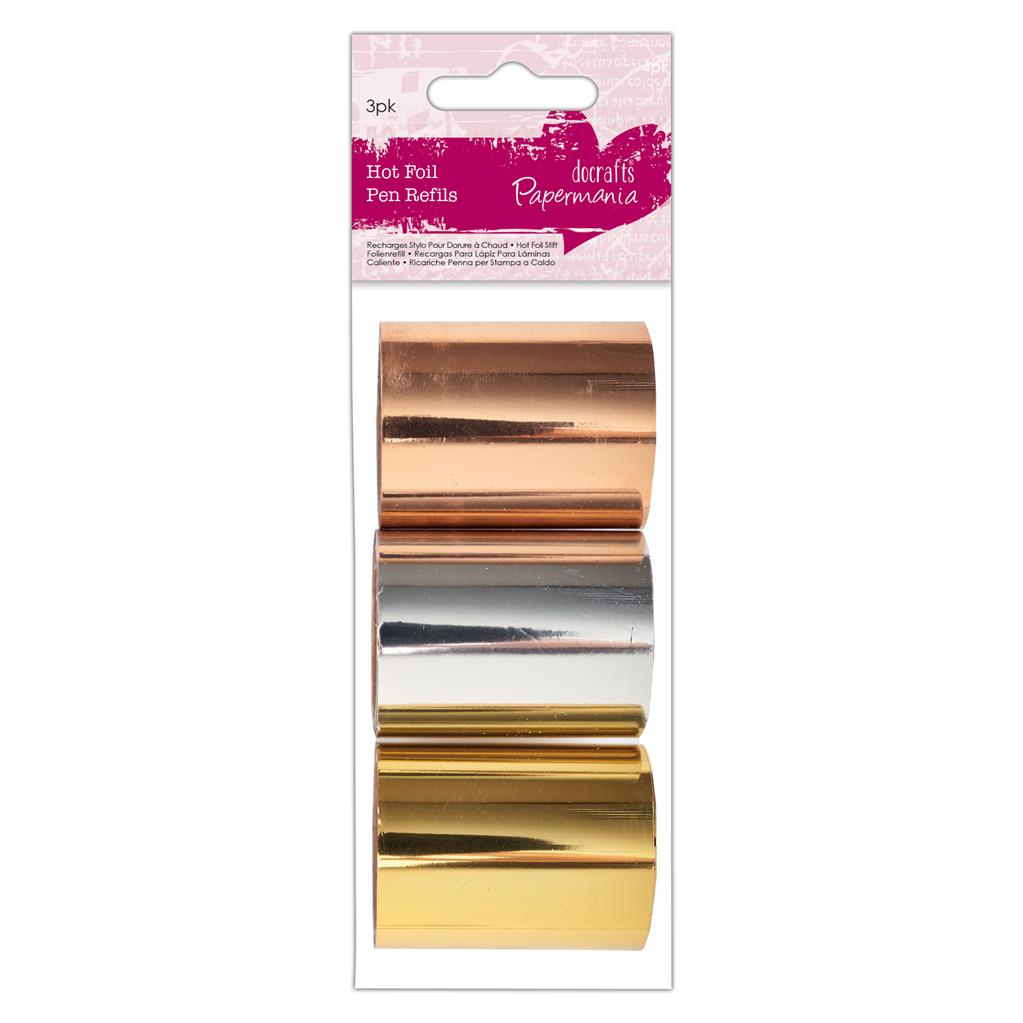 Papermania Hot Foil Refills - Gold/Silver/Copper