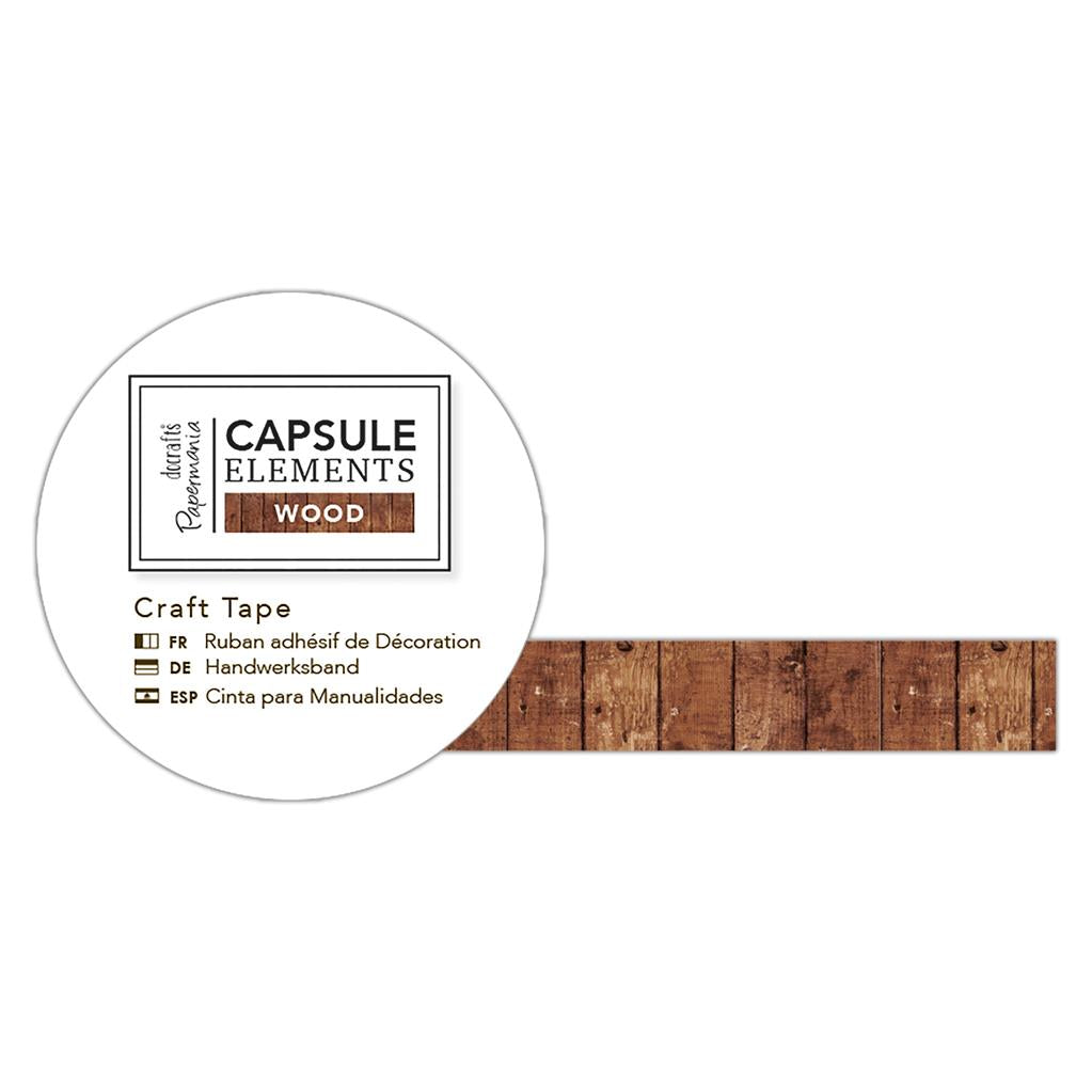 Papermania Capsule Elements Wood Craft Tape - Panels 3m