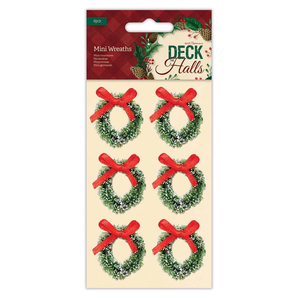 Papermania Deck the Halls Mini Wreaths (6pk)