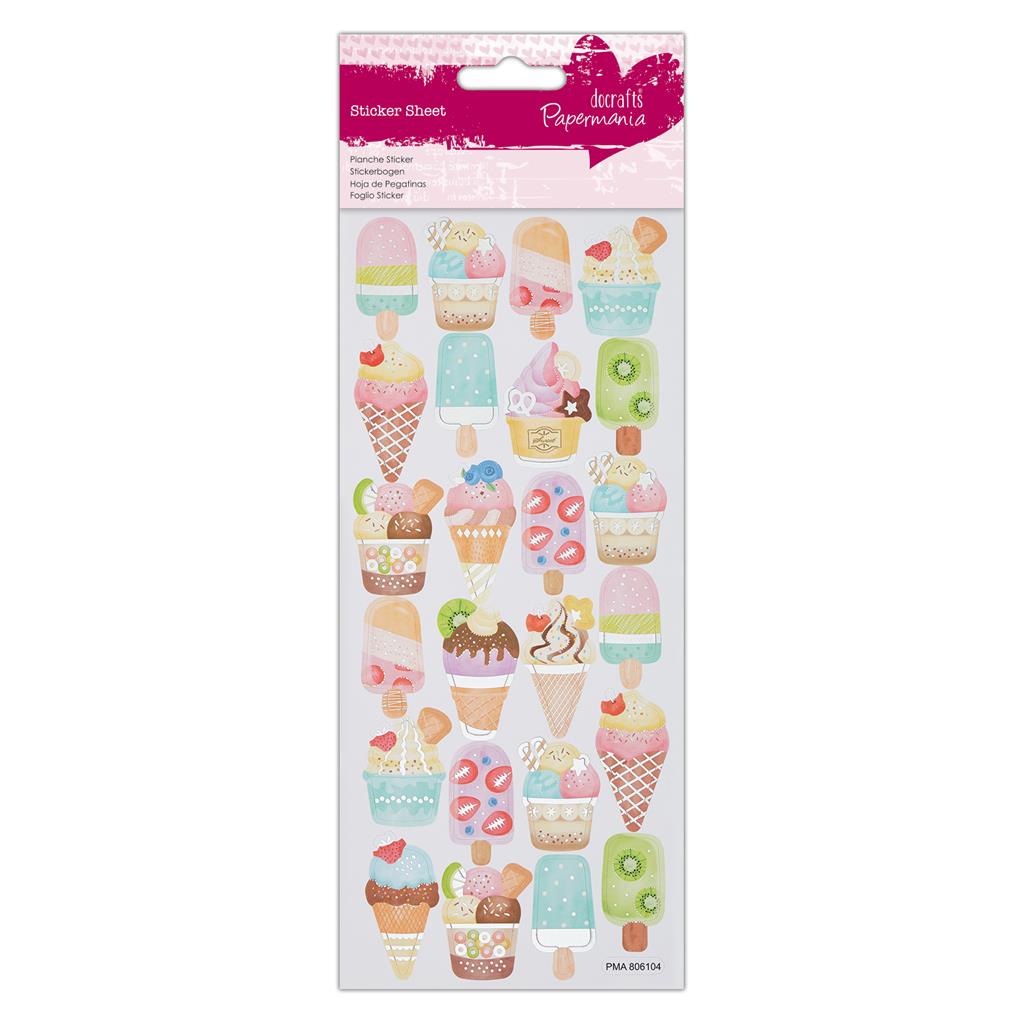 Papermania Foil Stickers - Ice Creams