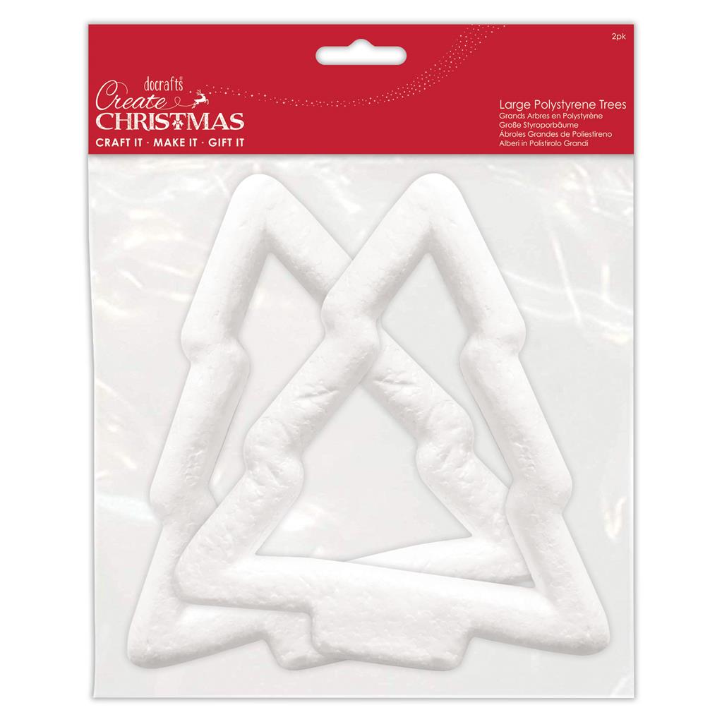 Create Christmas Make Your Own Large Polystyrene Trees (2pk)