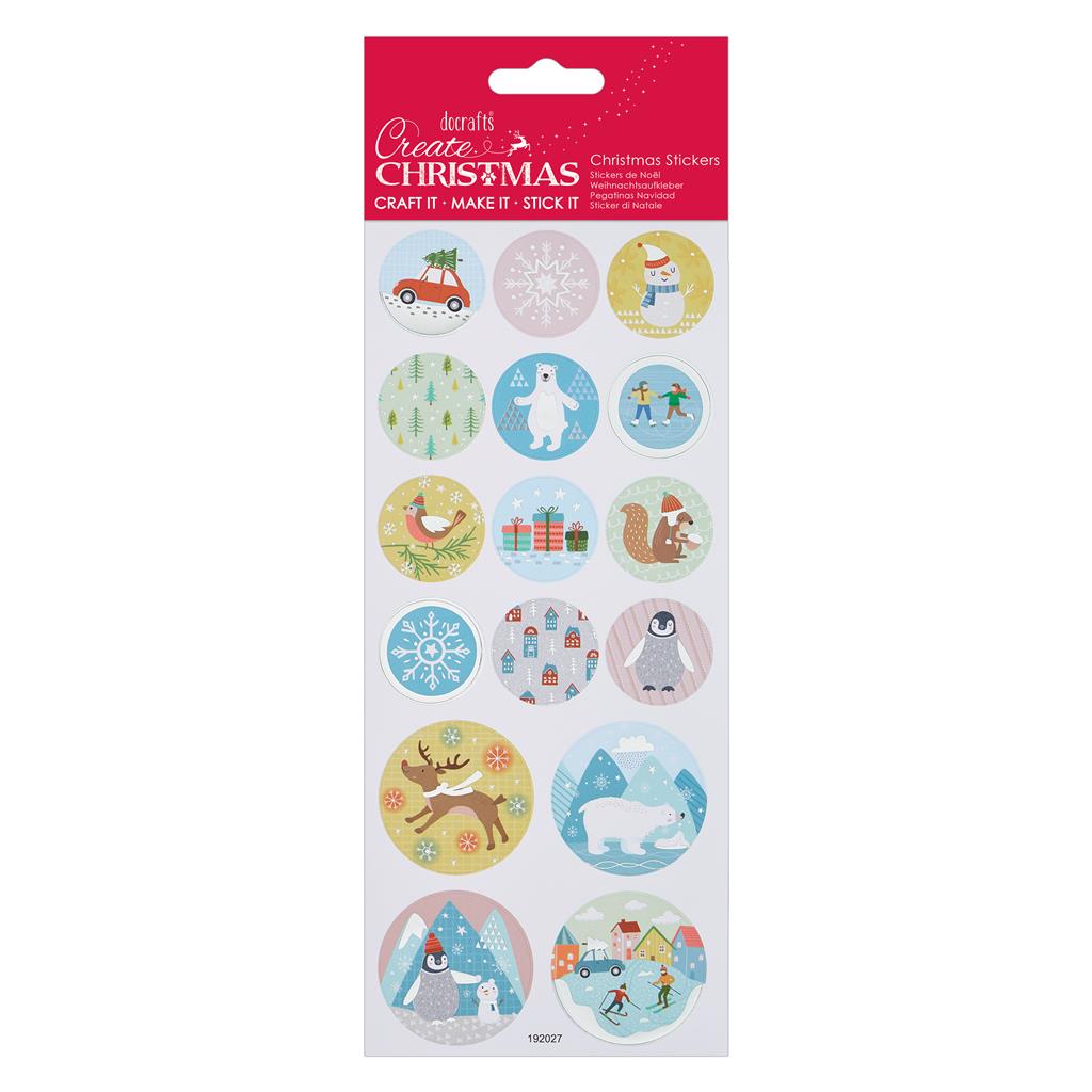 Create Christmas Stickers - Pastel Christmas