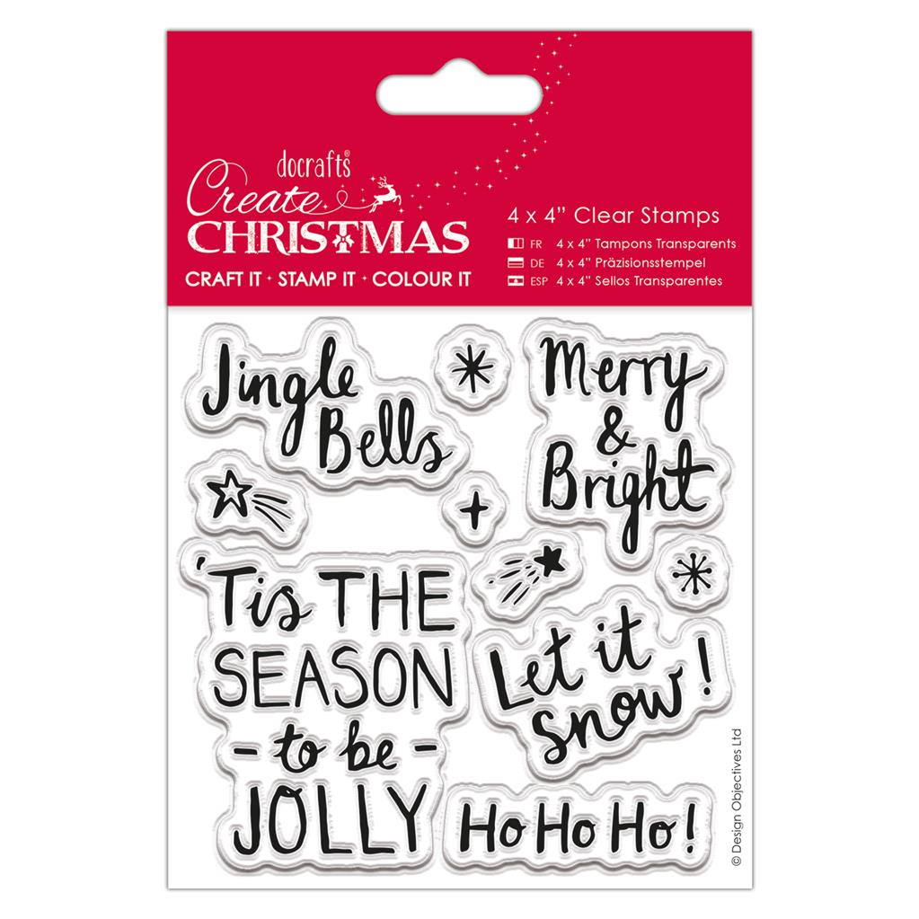 Create Christmas Clear Stamps - Contemporary Sentiments