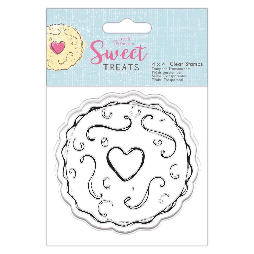 Papermania 4" x 4" Clear Stamp - Sweet Treats - Jammy Dodger