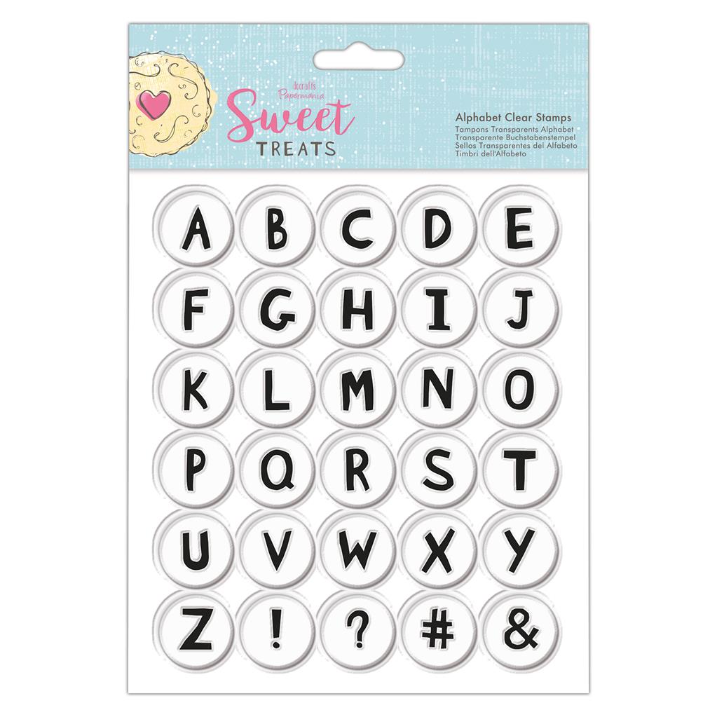 Papermania Alphabet Clear Stamp - Sweet Treats