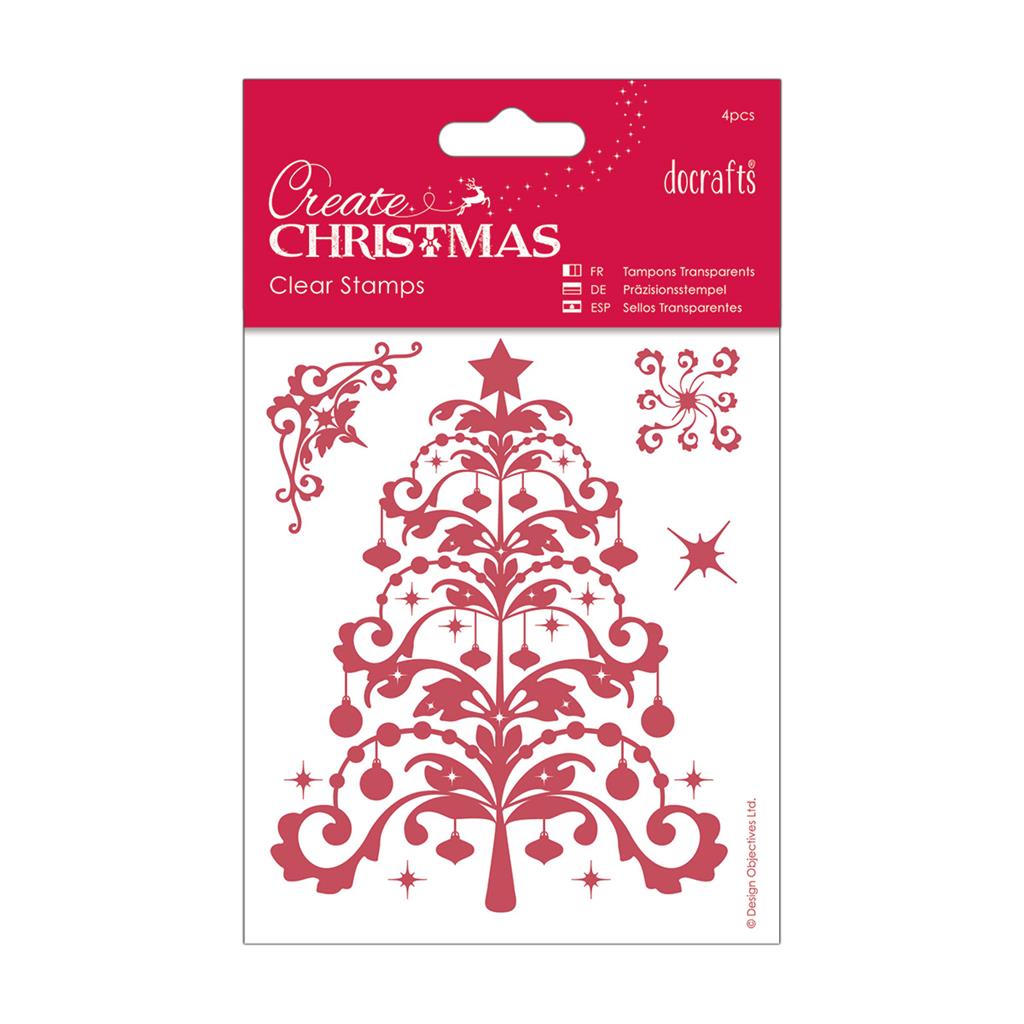 Create Christmas Mini Clear Stamp - Christmas Tree