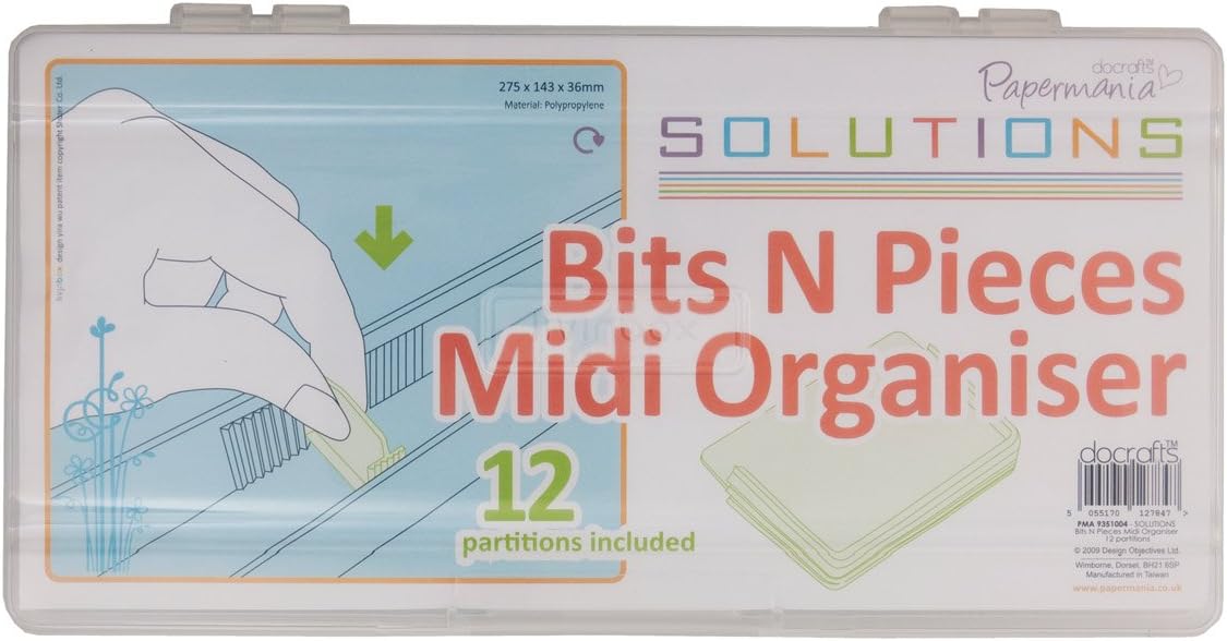 Papermania Midi Organiser (12 Partitions) - Bits 'n' Pieces