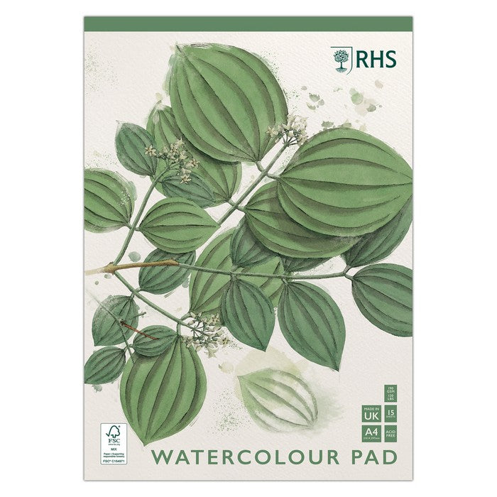 RHS A4 Watercolour Pad 190gsm 15sht