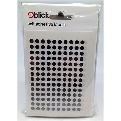 Blick Self Adhesive Labels Circles 5mm Black (980pc)