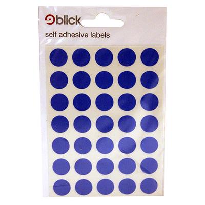 Blick Self Adhesive Labels Circles 13mm Blue (140pc)