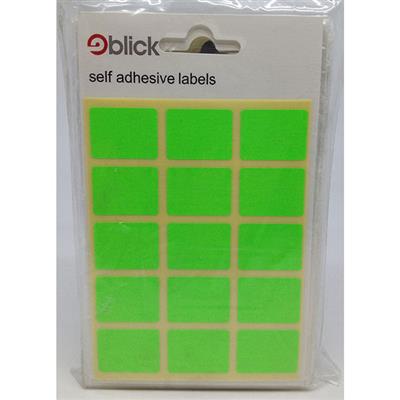 Blick Self Adhesive Labels 19mm x 25mm Fluorescent Green (105pc)