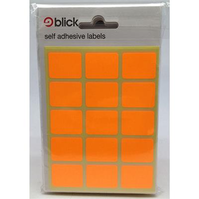 Blick Self Adhesive Labels 19mm x 25mm  Fluorescent Orange (105pc)