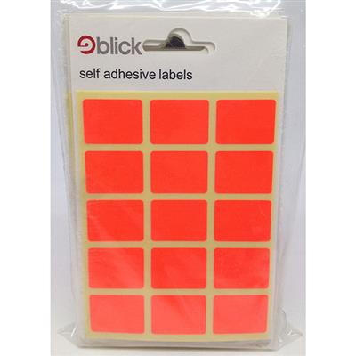 Blick Self Adhesive Labels 19mm x 25mm Fluorescent Red (105pc)