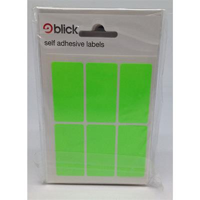 Blick Self Adhesive Labels 25mm x 50mm Fluorescent Green (42pc)