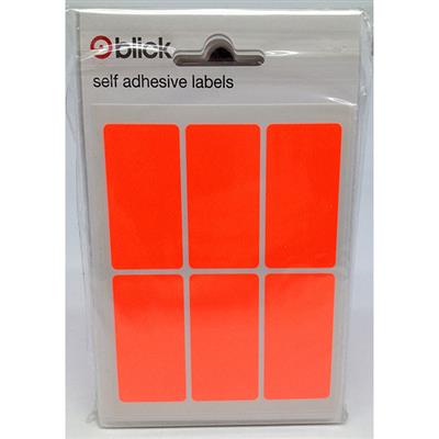 Blick Self Adhesive Labels 25mm x 50mm Fluorescent Red (42pc)