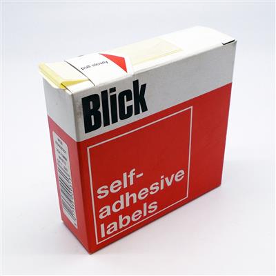 Blick Self Adhesive Labels 25mm x 75mm White in Dispenser Pack