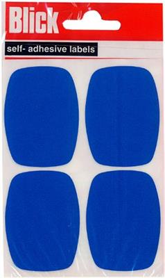 Blick Self Adhesive Labels TV 39mm x 52mm Blue (28pc)