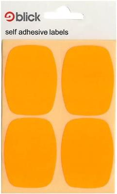 Blick Self Adhesive Labels TV 39mm x 52mm Fluorescent Orange (28pc)